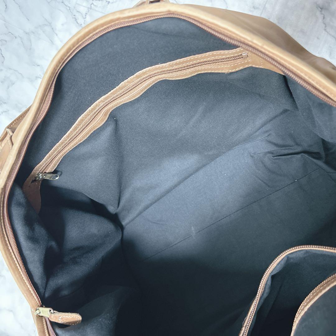 コーチ 0502 ボストンバッグ ブラウン レザー