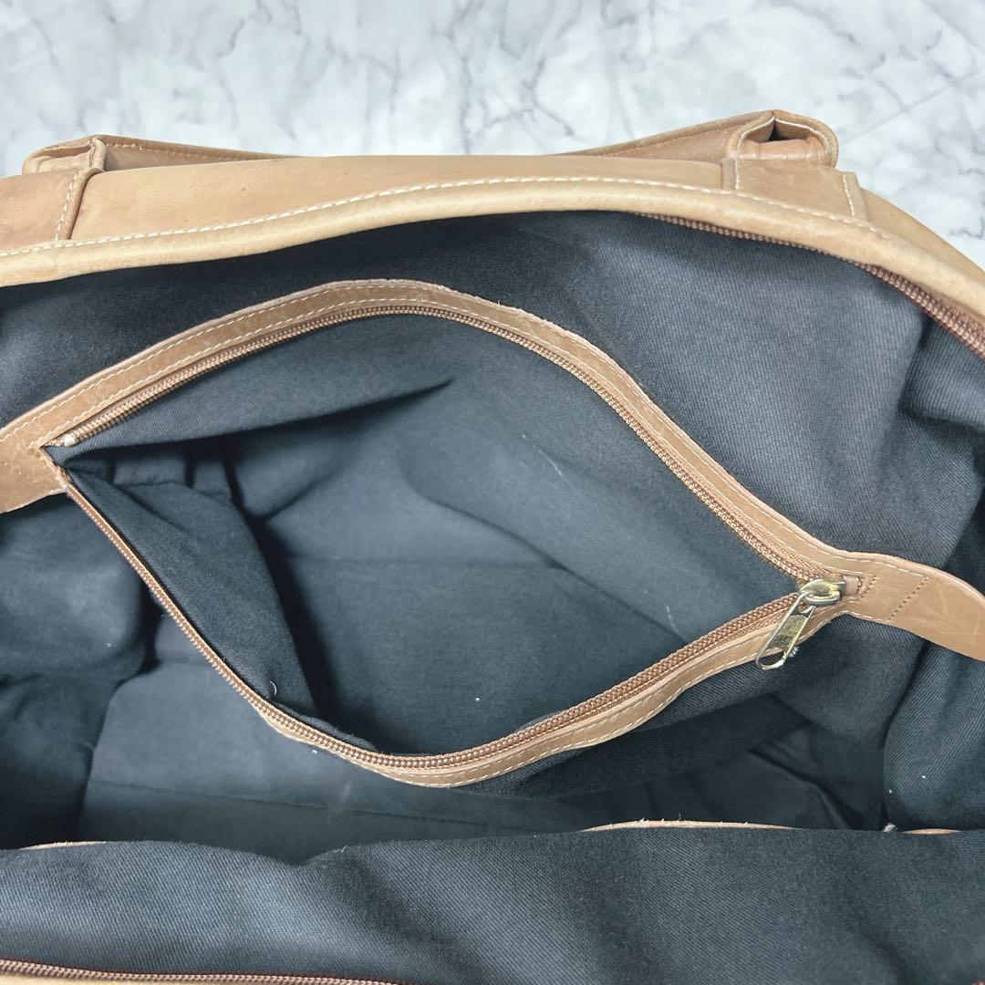 コーチ 0502 ボストンバッグ ブラウン レザー