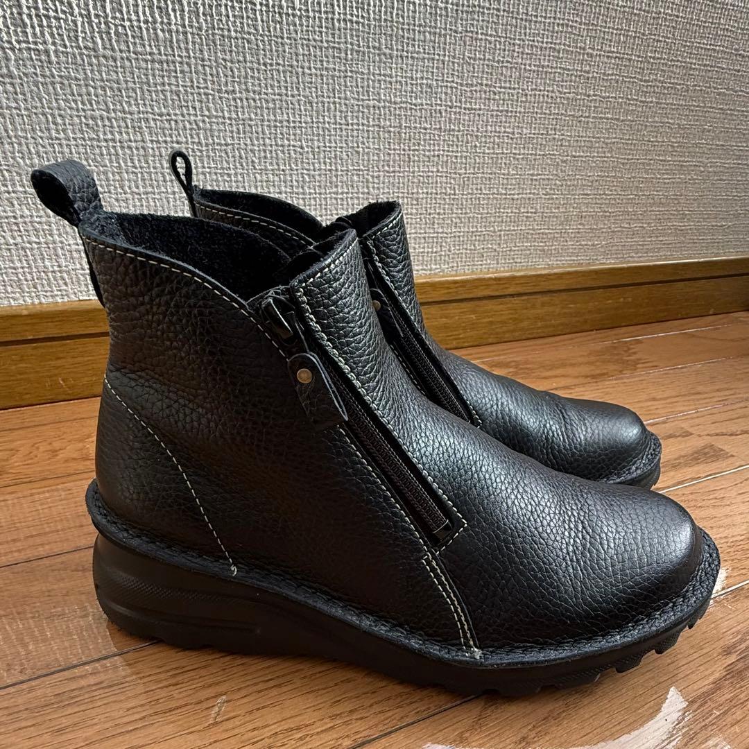 【Dola & A.S.W】ドラエアセンスウォーク　サイドファスナーブーツ 24