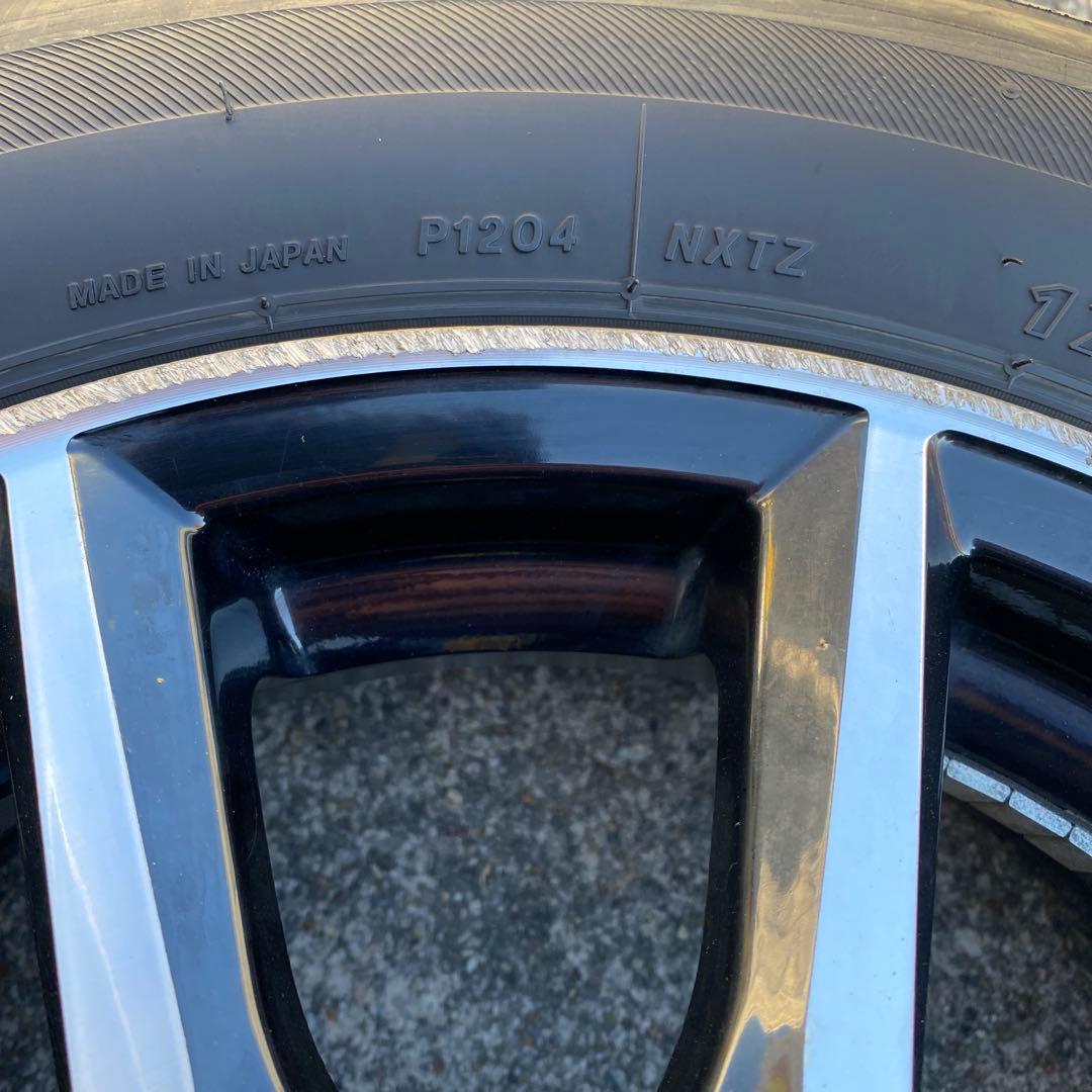 ◇中古溝有り175/65R15+プラポリホイールセット、アクア、スイフト