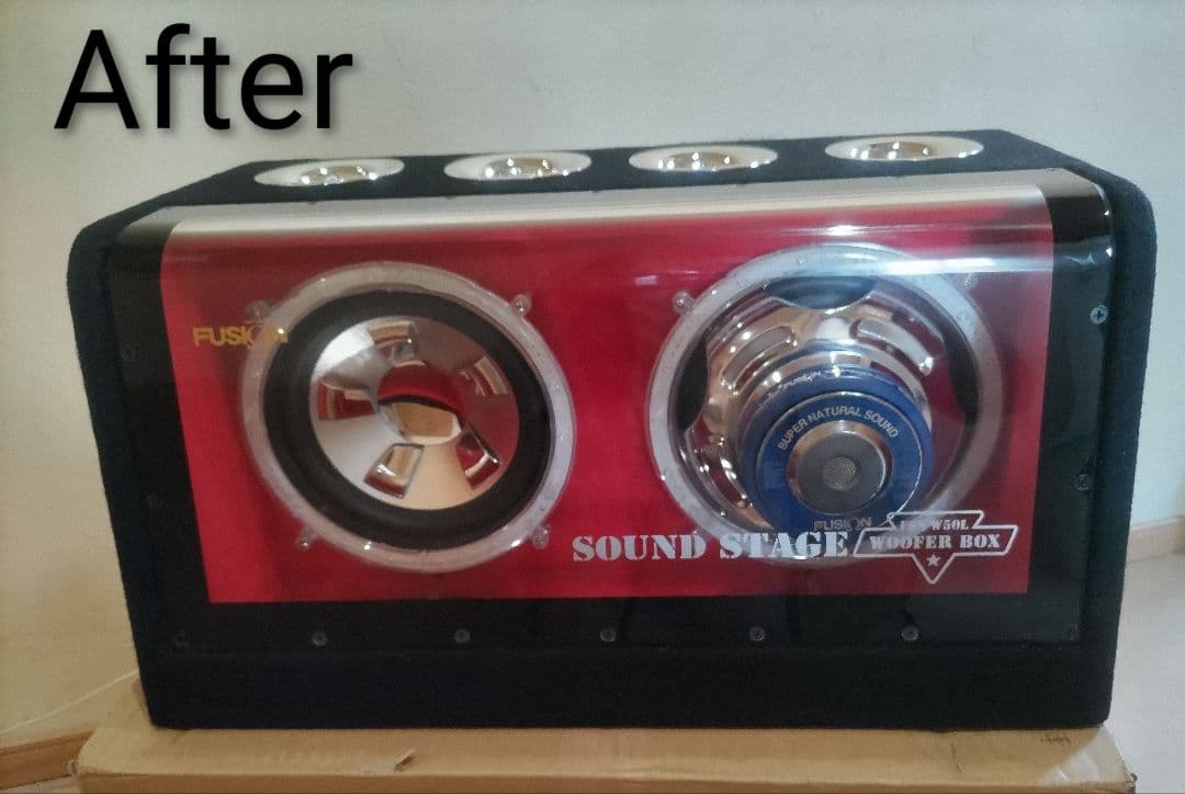 FUSION FSN-W50L改 ウーファー ウーハー 作動確認済 美品