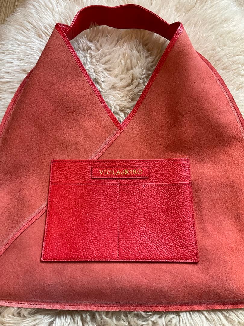 【極美品保存袋付】VIOLAd’ORO ヴィオラドーロ　ADRIA本革ワンショル