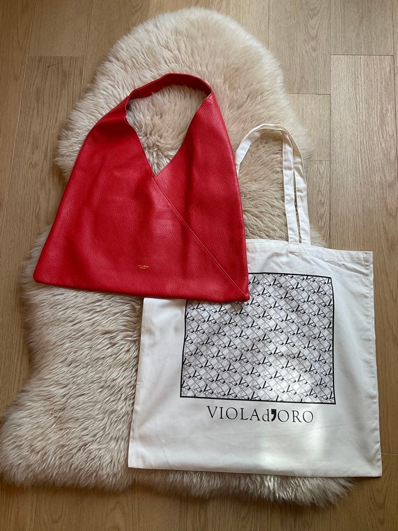 【極美品保存袋付】VIOLAd’ORO ヴィオラドーロ　ADRIA本革ワンショル