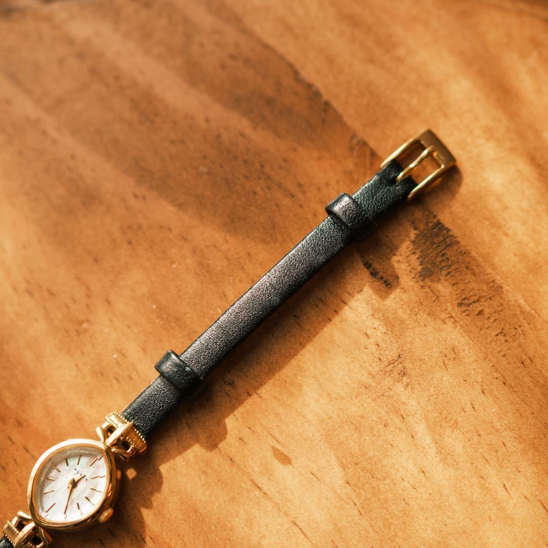 12/21値下【美品】agateアガット ホワイトシェル オーバル