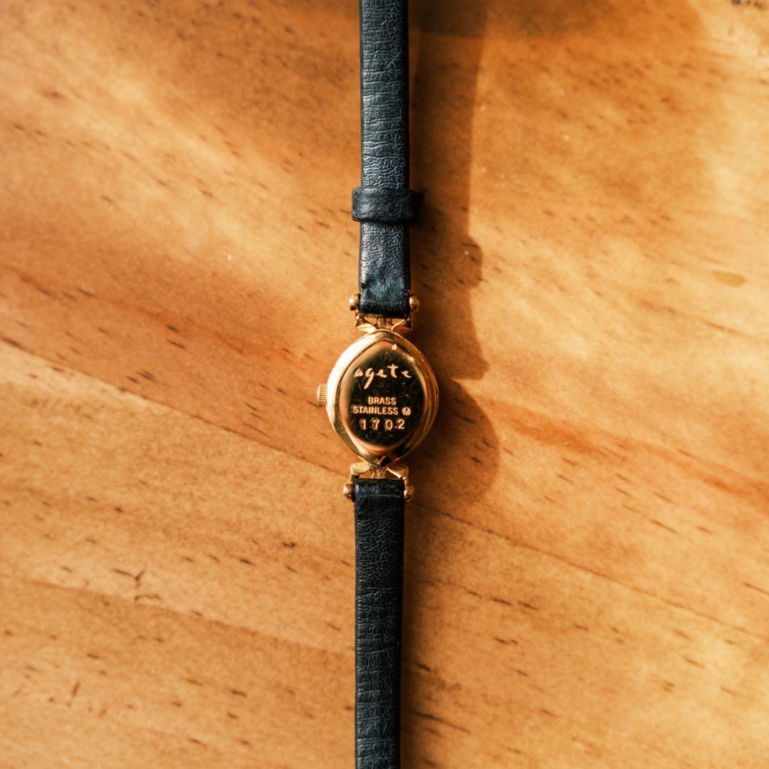 12/21値下【美品】agateアガット ホワイトシェル オーバル