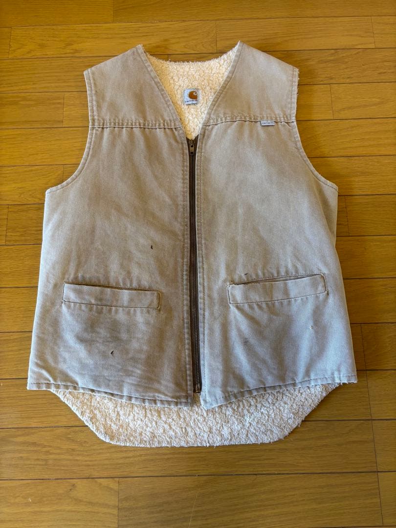 80’s USA製 carhartt カーハート 星タグ ダック ボア ベスト