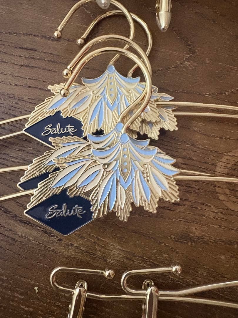 柿の種Salute ノベルティデザイン 衣類ハンガーセット3種類12本