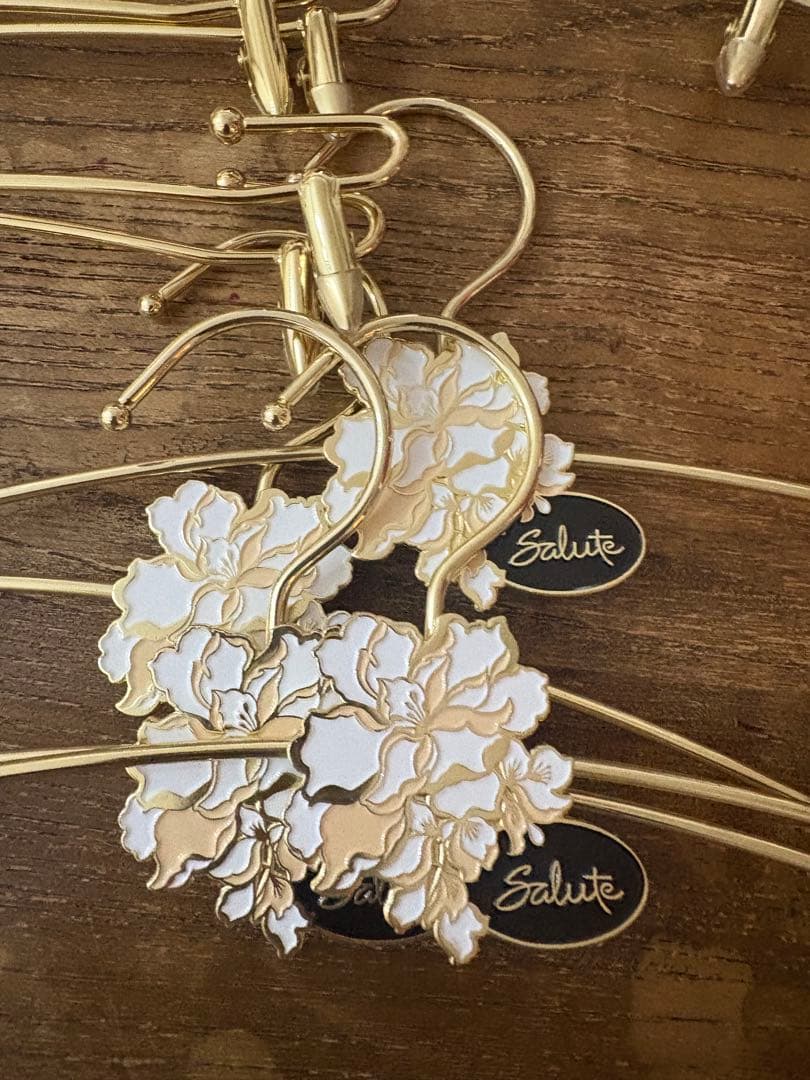 柿の種Salute ノベルティデザイン 衣類ハンガーセット3種類12本