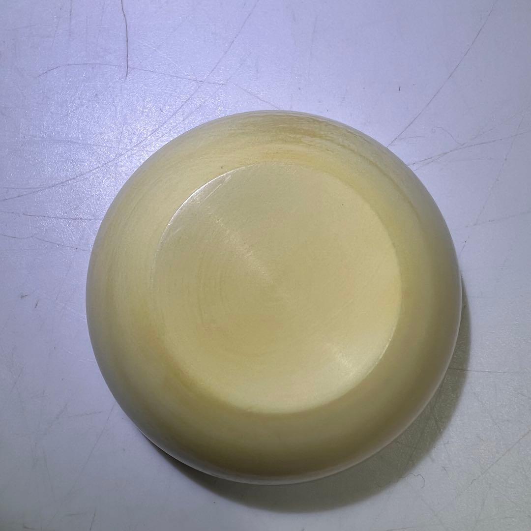 専用　極上　ウサギ　芯彫香合　h4.5cm 東K8-0119☆2F トトエサ