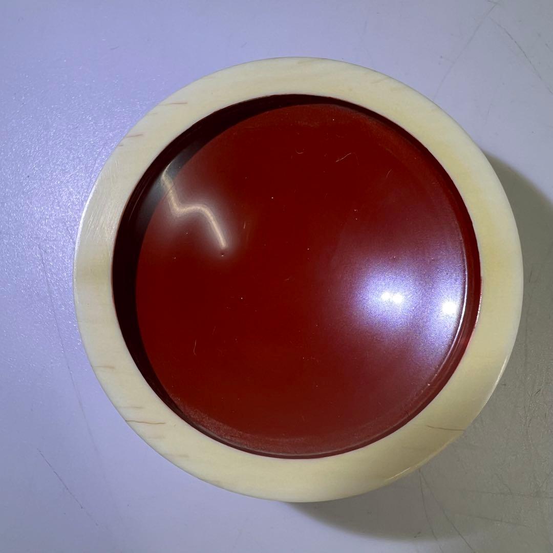 専用　極上　ウサギ　芯彫香合　h4.5cm 東K8-0119☆2F トトエサ