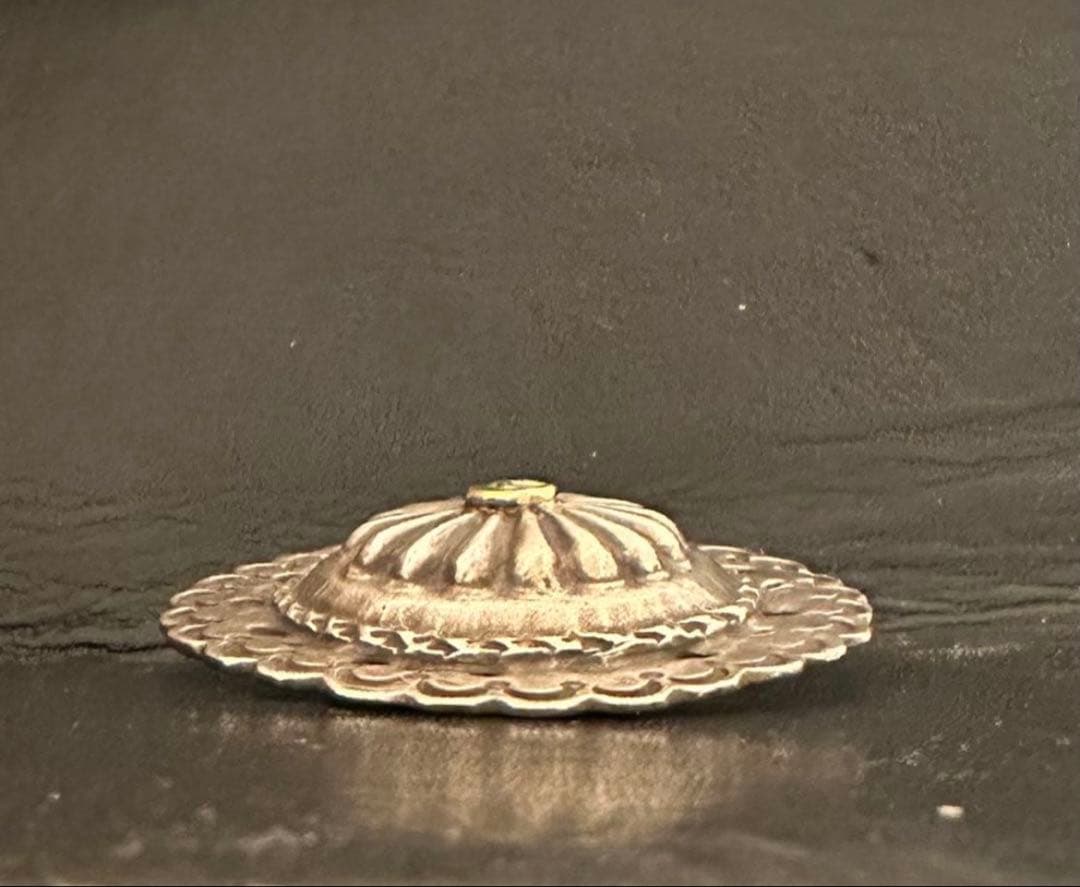 goro's ゴローズ　K18メタル付きフラワーコンチョ　希少巾着用　オールド