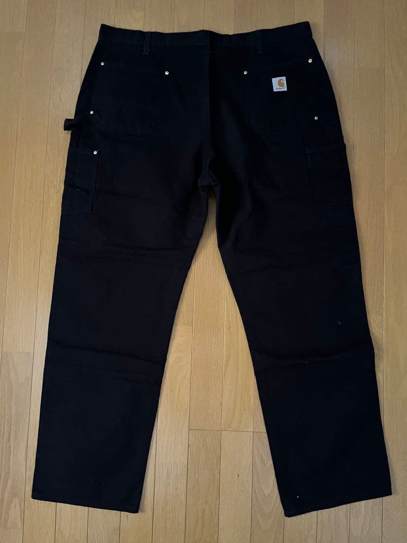 Carhartt ダック地 ダブルニー W42 L32 B01BLK