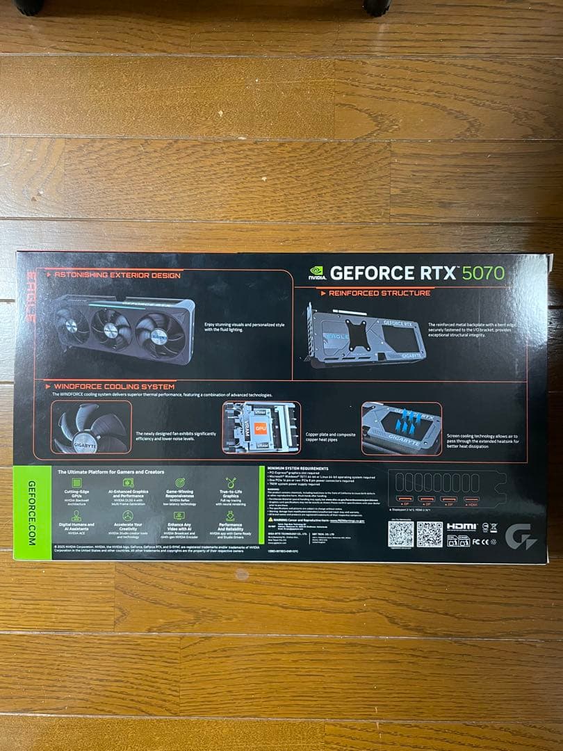 新品未開封 GIGABYTE GEFORCE RTX 5070 12GB OC