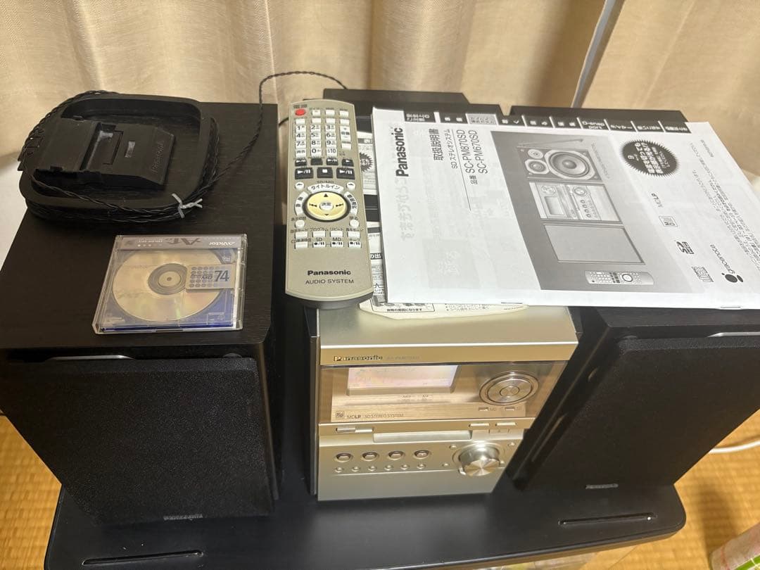 Panasonic SA-PM870SD、中古MD65枚