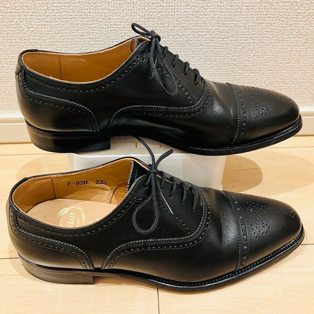 【極美品】スコッチグレイン セミブローグ パンチドキャップトゥ F-920