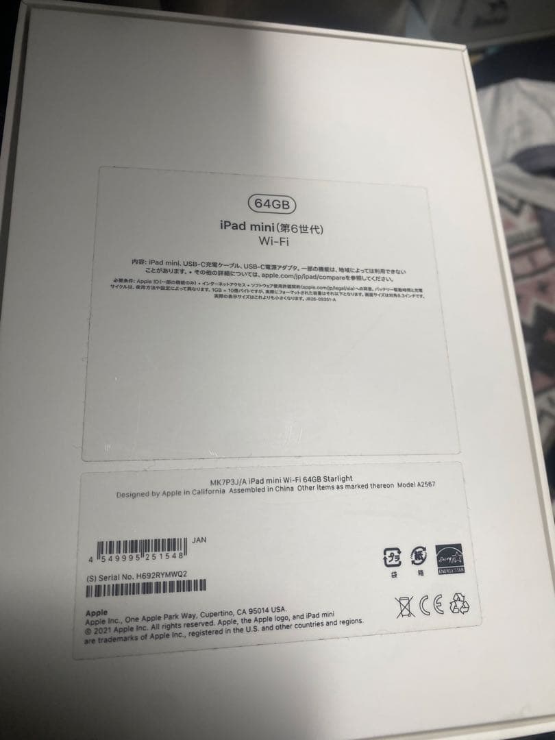 Ipad mini 6 gen シルバー WIFI