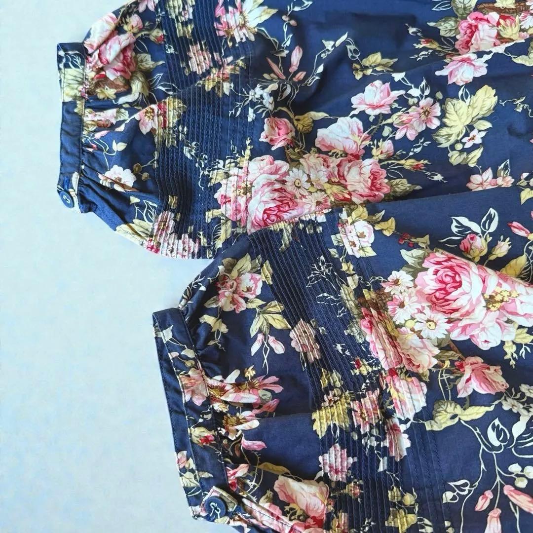 希少美品✨インゲボル カネコイサオ　薔薇柄　マキシ丈　ワンピース　ベルト　フレア