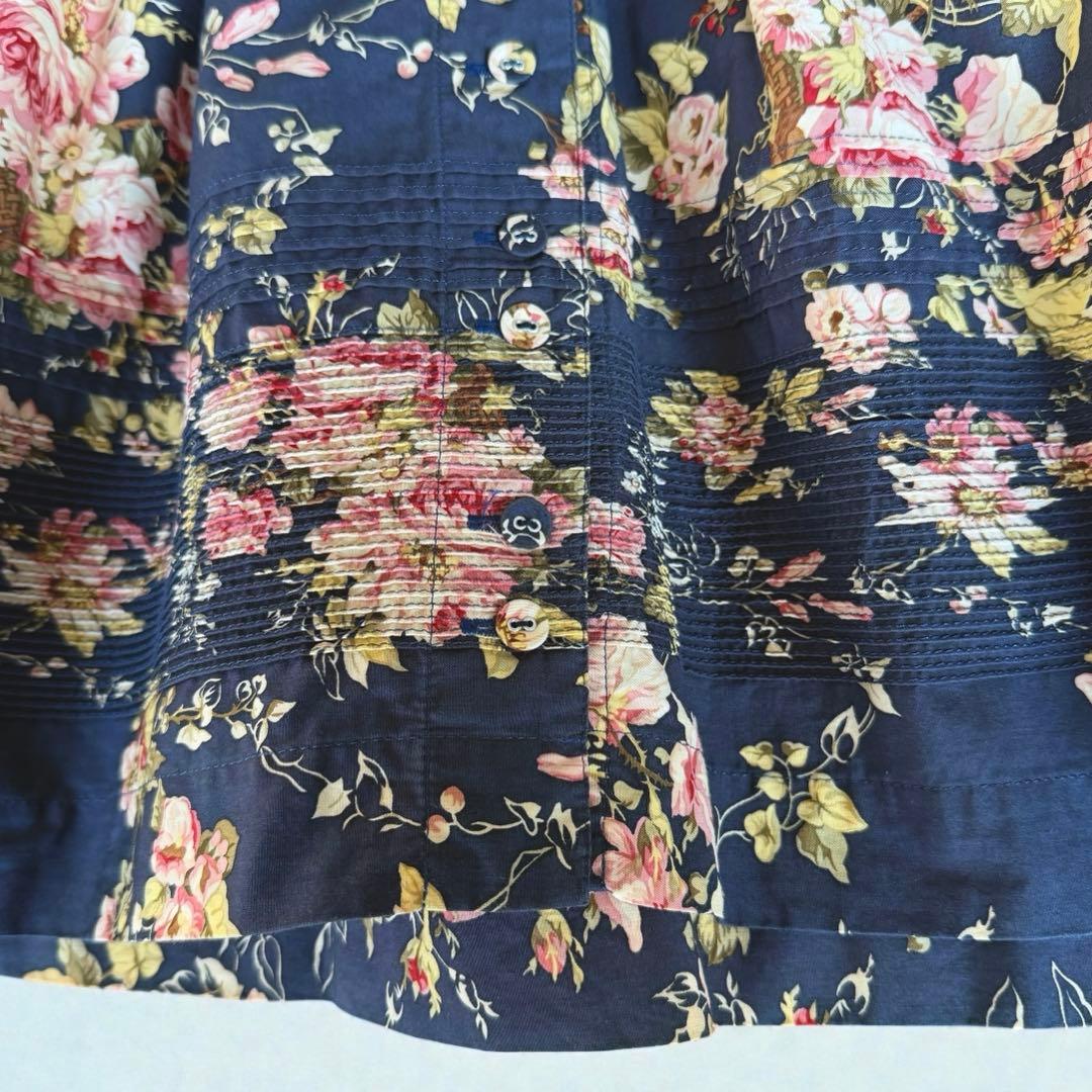 希少美品✨インゲボル カネコイサオ　薔薇柄　マキシ丈　ワンピース　ベルト　フレア