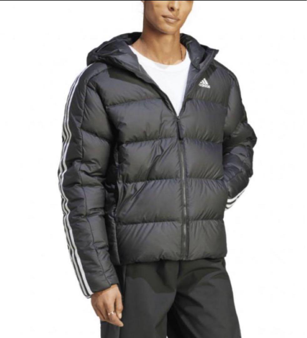 ポインコ弟様　メンズ　フーディダウン　アウター　ブラック　軽量　撥水　M