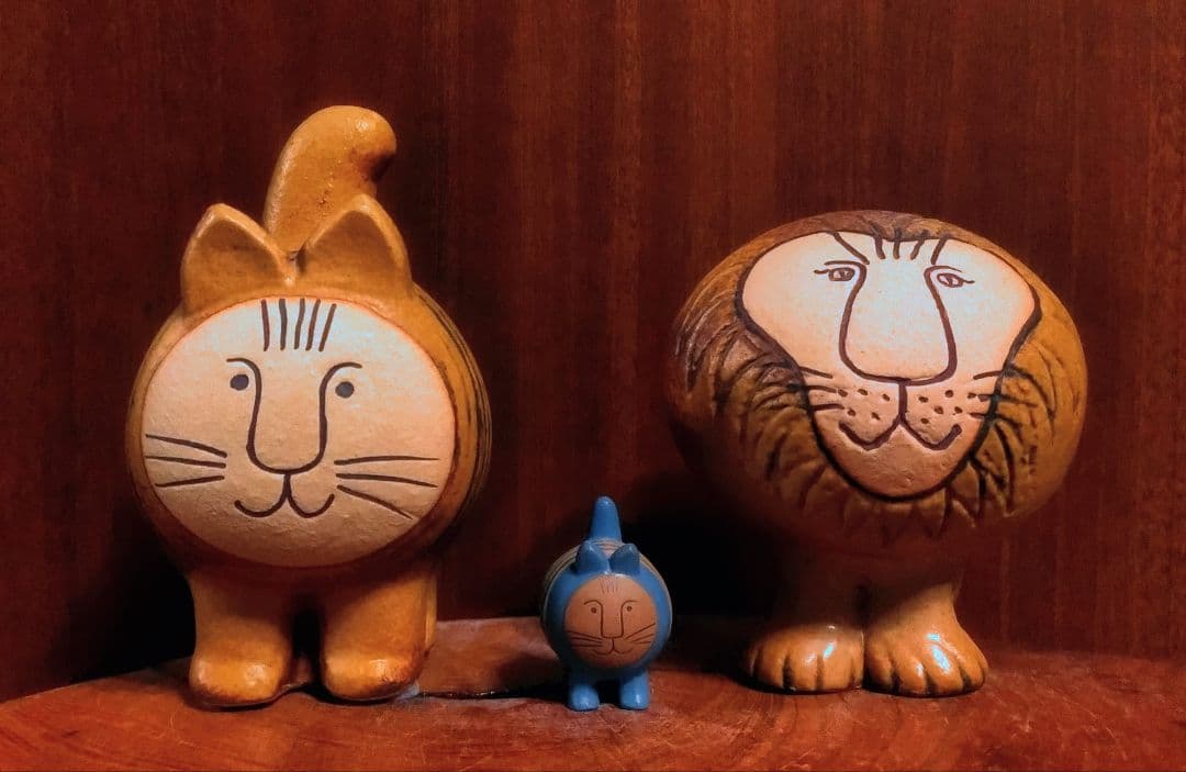 リサラーソン ライオン＆ディエチキャット＆ディエチキャットガチャ ３点