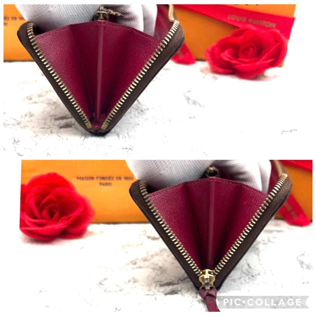 【極美品】 ルイヴィトン モノグラム クレマンス フューシャ 長財布