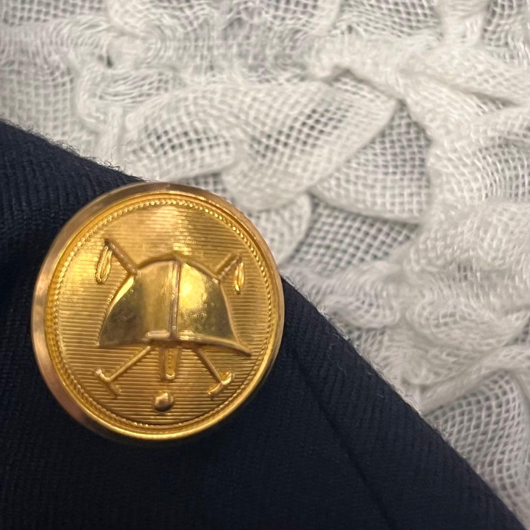 極美品【ポロラルフローレン】紺ブレ ダブル ブレザー ジャケット160cm