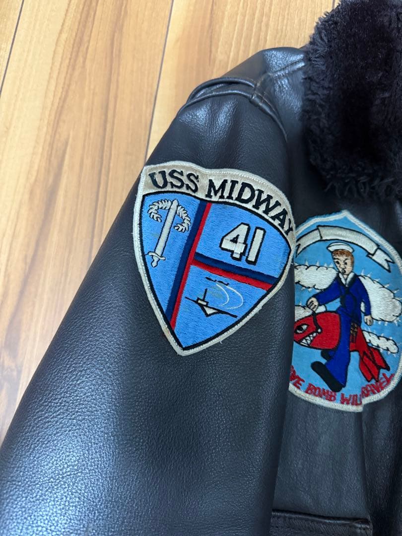 フライトジャケット　G-1 ダークブラウン　42 レザー