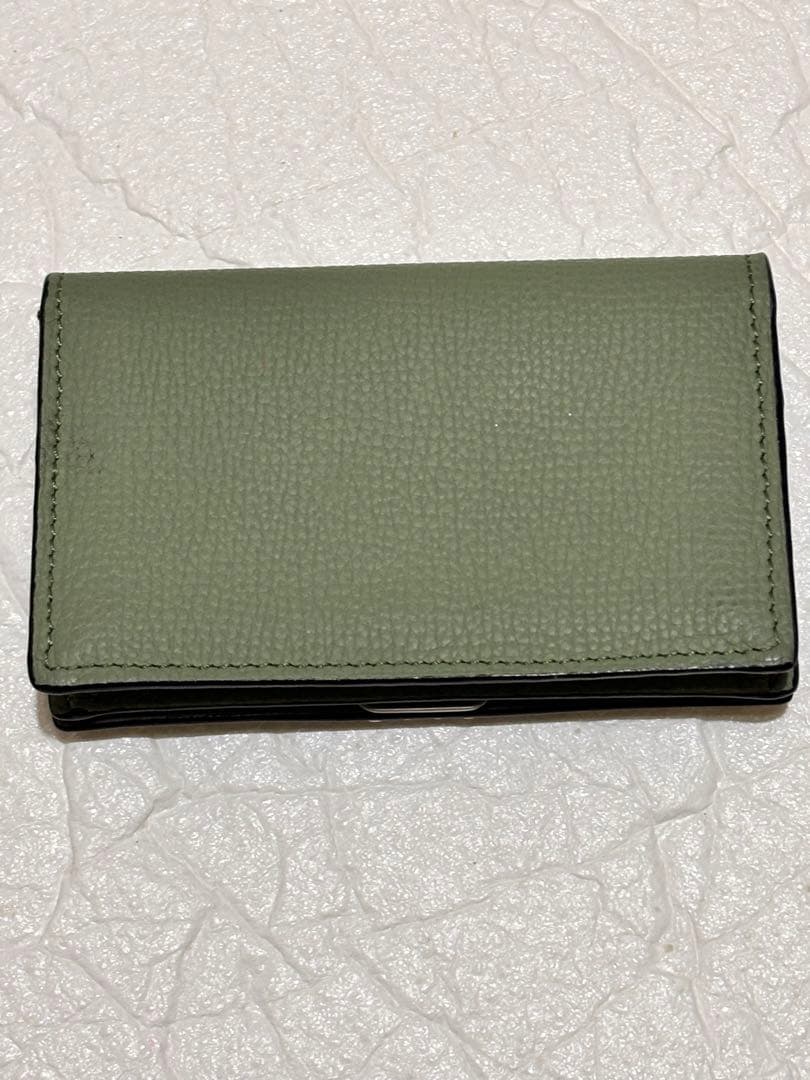 -田中-LOEWE グリーンレザー 名刺入れ
