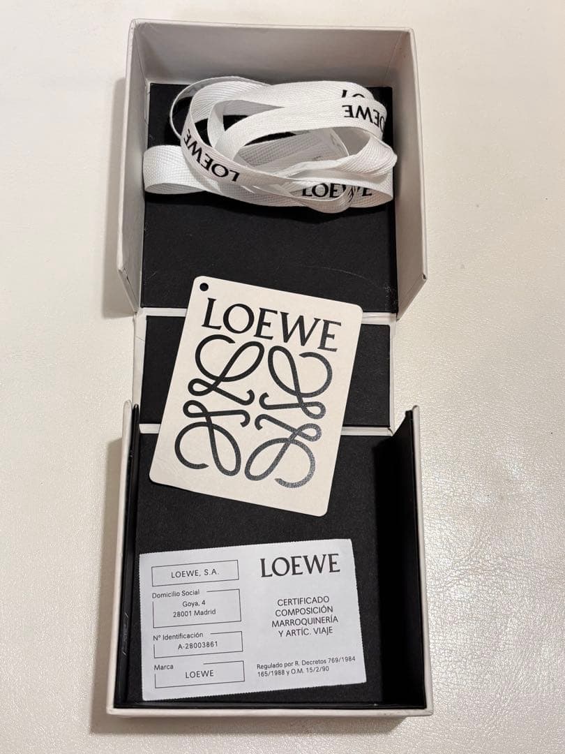 -田中-LOEWE グリーンレザー 名刺入れ