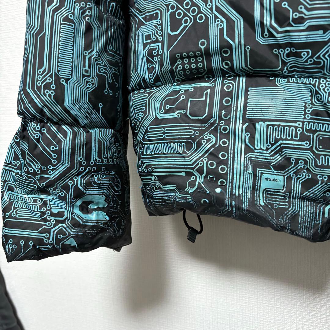 Nitraid ナイトレイド ダウンジャケット サーキット柄 L