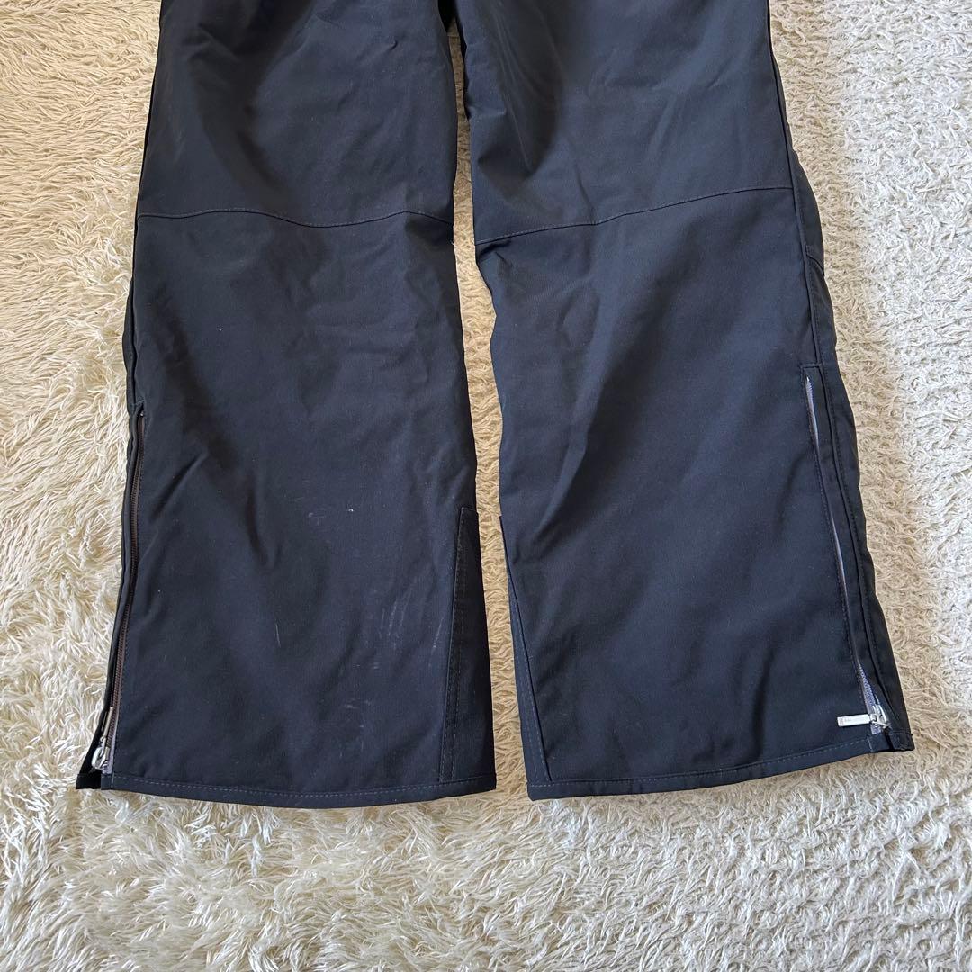 デサント❣️スキーウエア 中綿パンツ サスペンダー付き　 黒 スキーパンツ　撥水