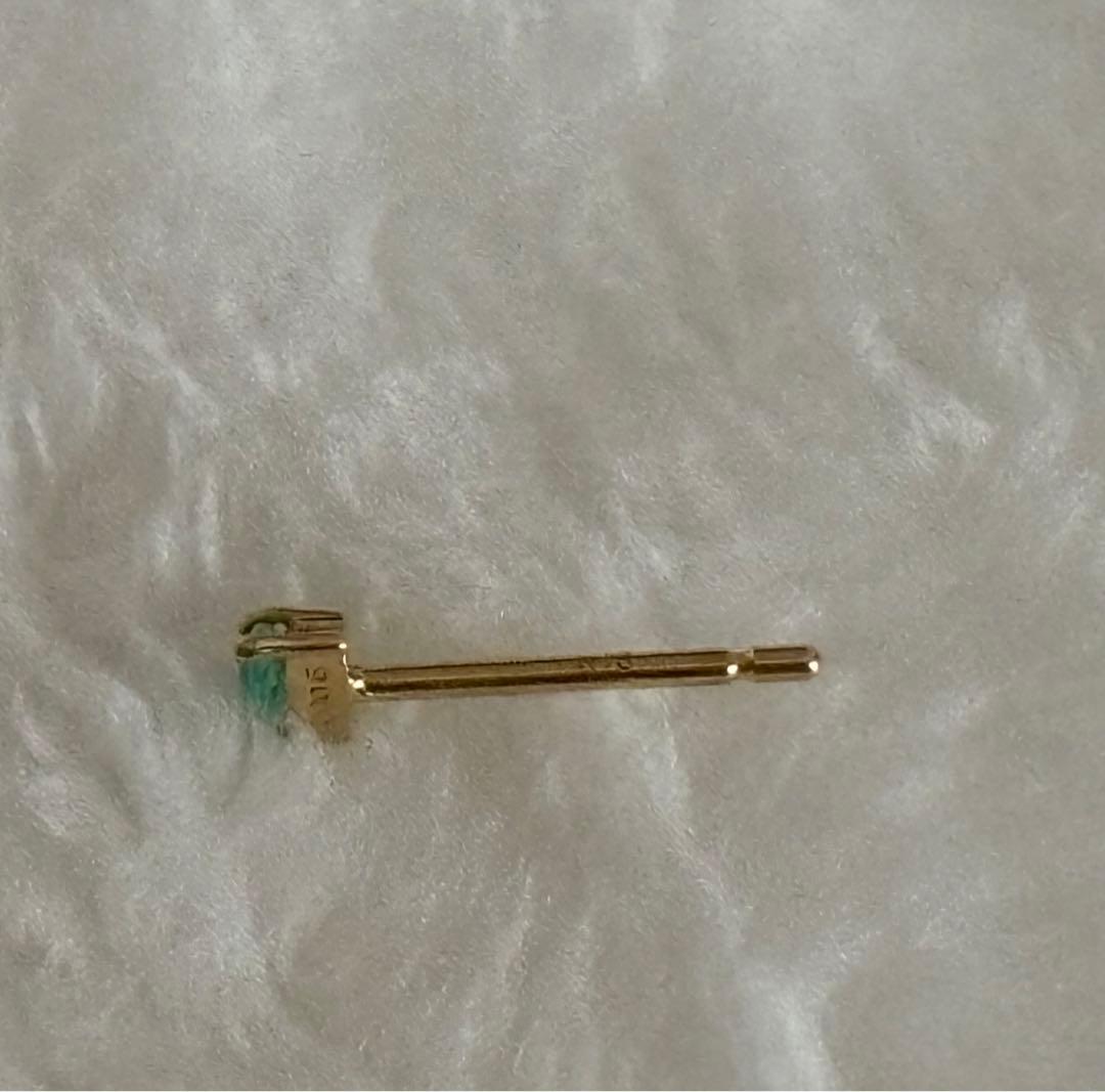 Bizoux パライバトルマリン　k18スタッドピアス(片耳用)