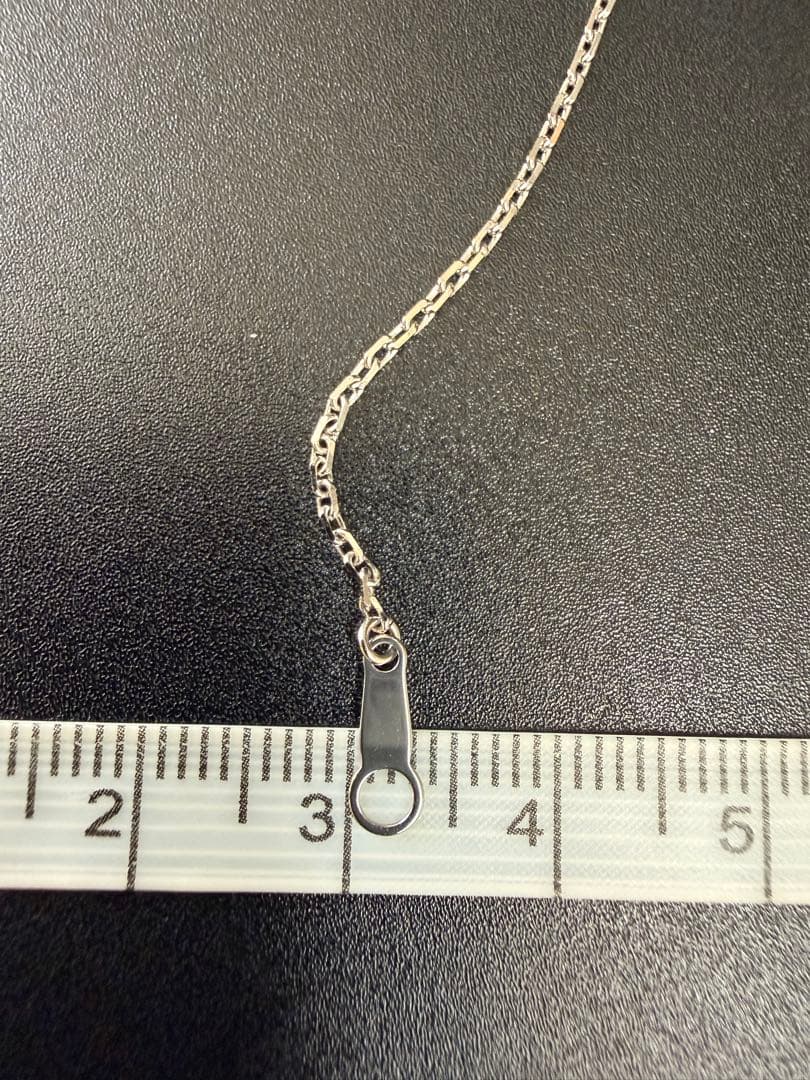 Pt850 小豆スライダーネックレス50cm