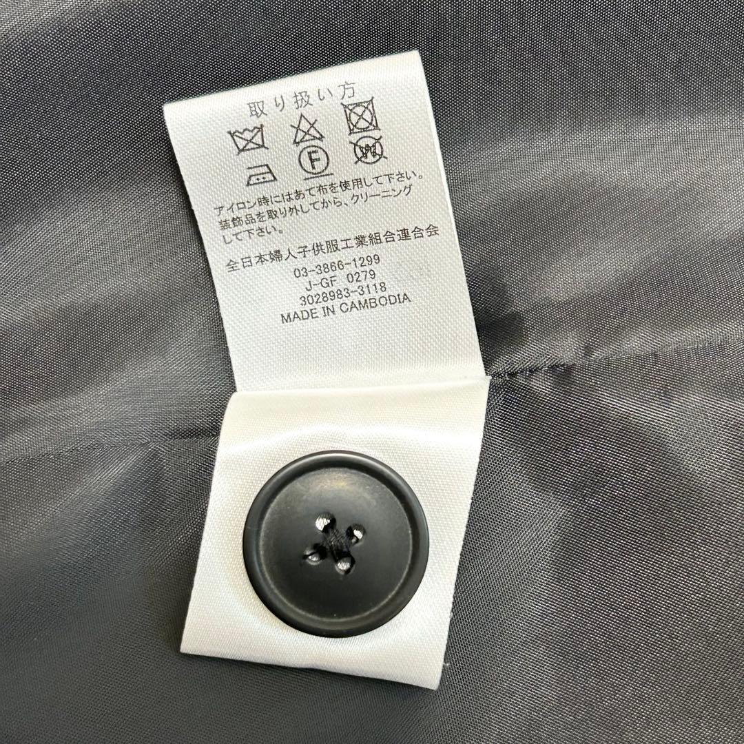 デコラピンキーズ　パンツスーツ　　160 グレー　女の子　リボン　新品