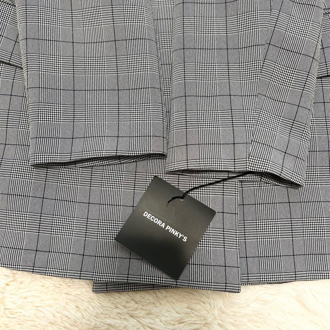 デコラピンキーズ　パンツスーツ　　160 グレー　女の子　リボン　新品