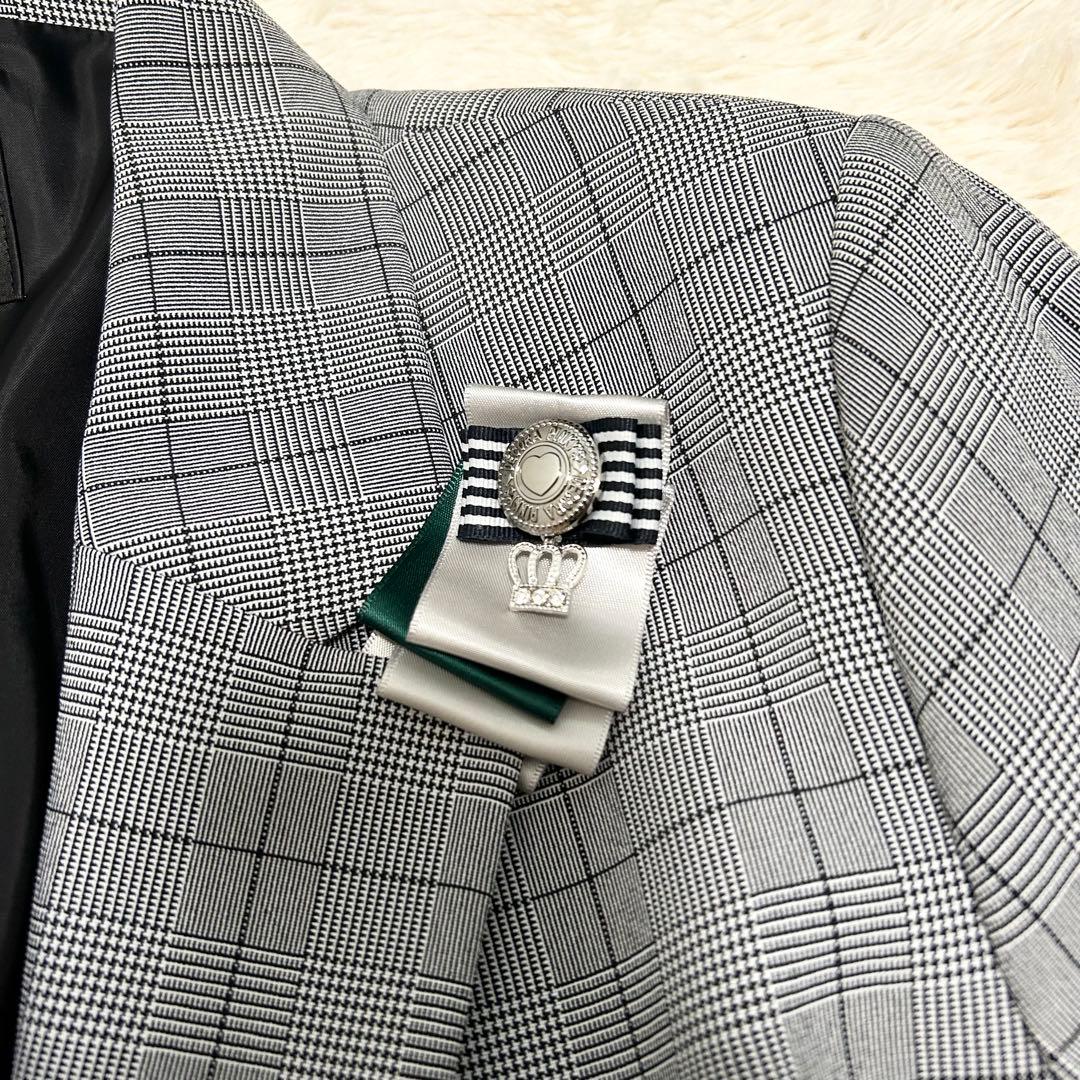 デコラピンキーズ　パンツスーツ　　160 グレー　女の子　リボン　新品