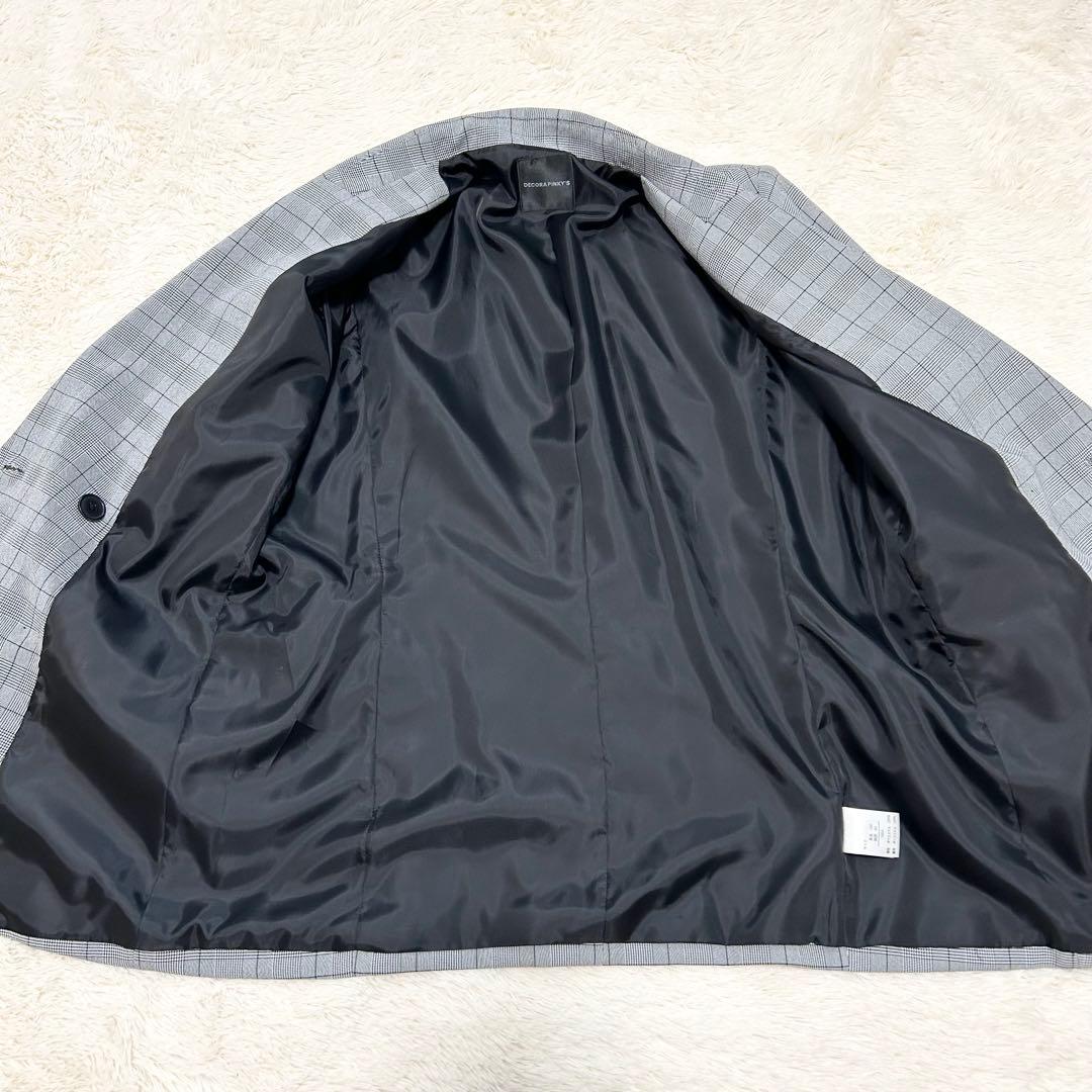 デコラピンキーズ　パンツスーツ　　160 グレー　女の子　リボン　新品