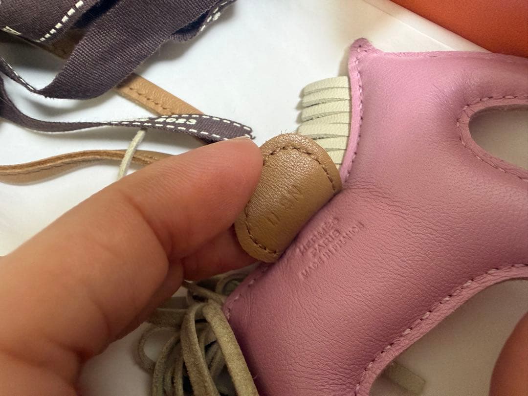 エルメス HERMES ロデオチャーム PM U刻 モーヴシルベストル