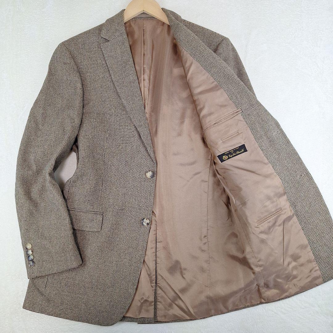 HUGO BOSS　ロロピアーナ　テーラードジャケット　千鳥格子　50
