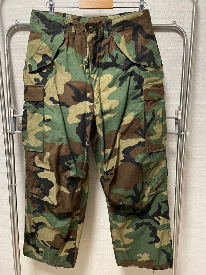 実物新品デッドストック 米軍 M-65フィールドカーゴパンツ ウッドランドM-R