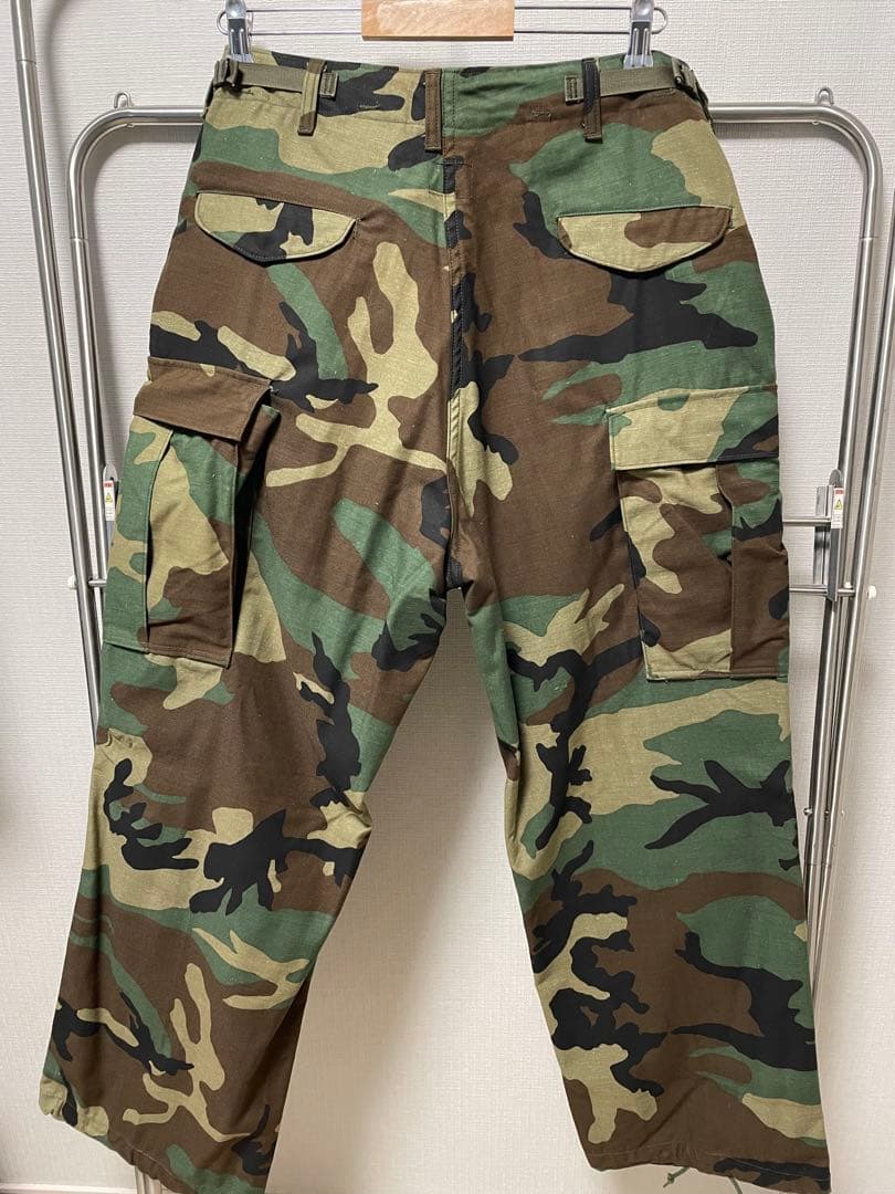 実物新品デッドストック 米軍 M-65フィールドカーゴパンツ ウッドランドM-R