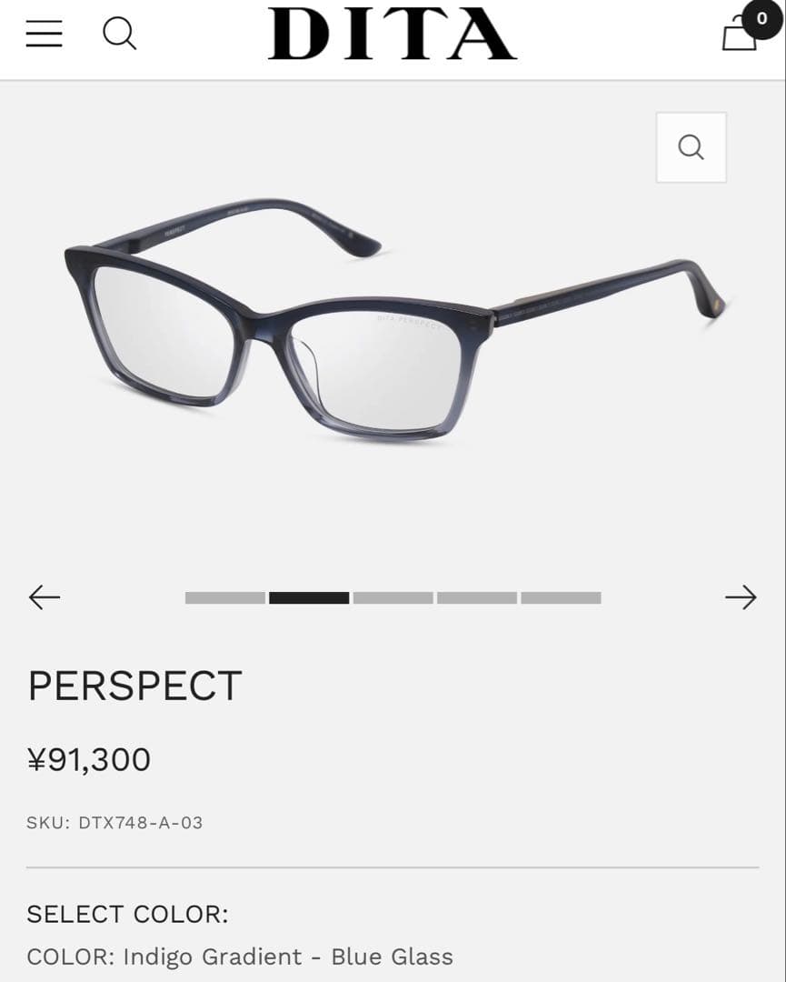 【未使用】DITA/ディータ PERSPECT DTX748-A-03-AF