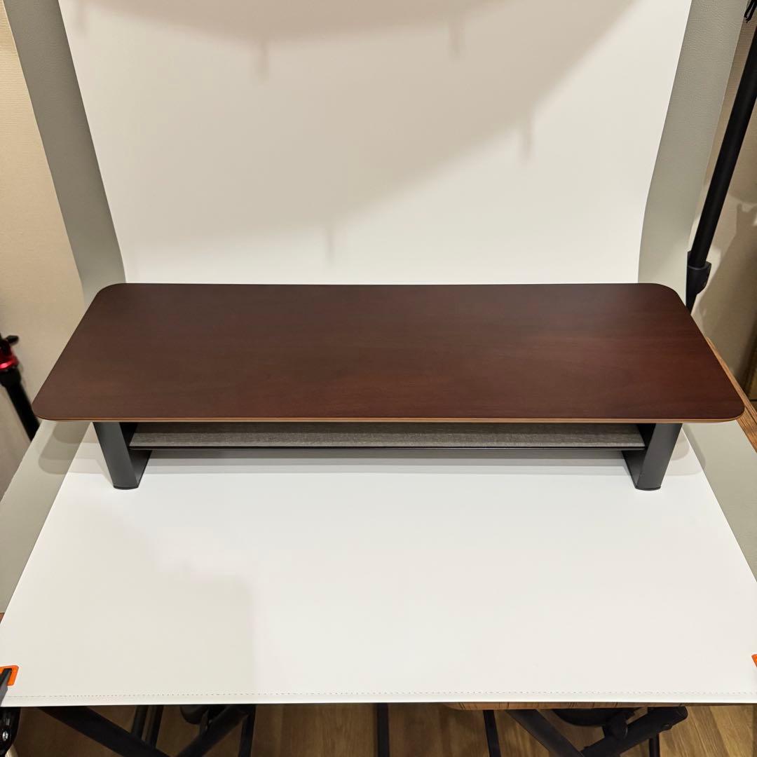 amesoba デスクシェルフ MINI ミニ (ダークウォールナット)