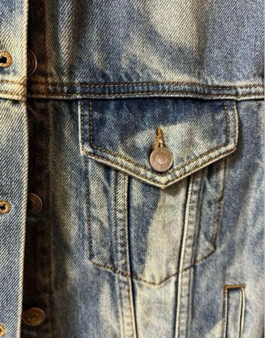 MSGM デニムジャケット Gジャン　ライトブルー