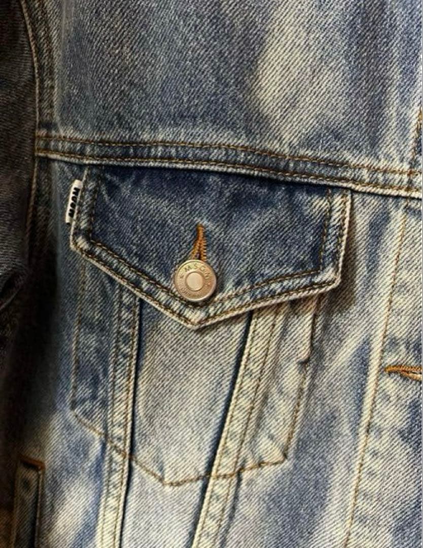 MSGM デニムジャケット Gジャン　ライトブルー