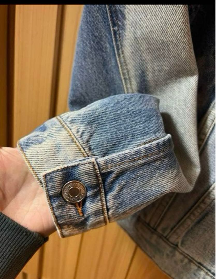 MSGM デニムジャケット Gジャン　ライトブルー