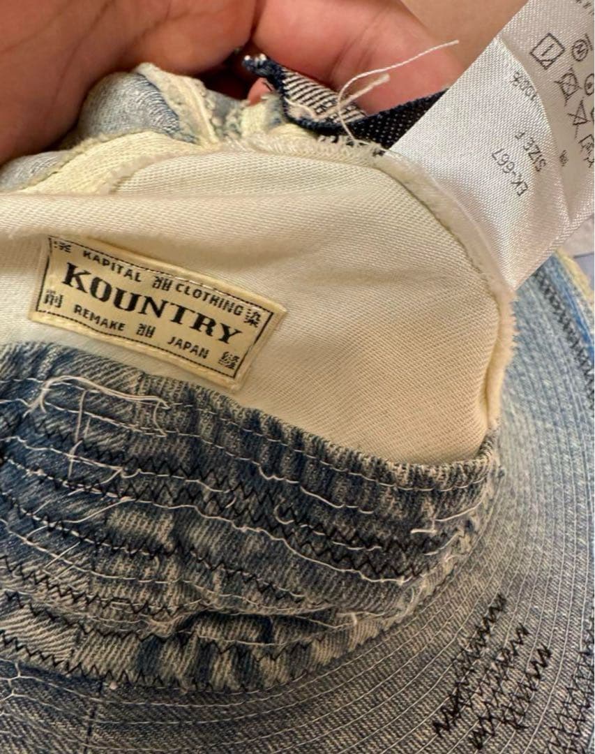 BADHOP着用 キャピタル KAPITAL クラッシュリメイク バケットハット