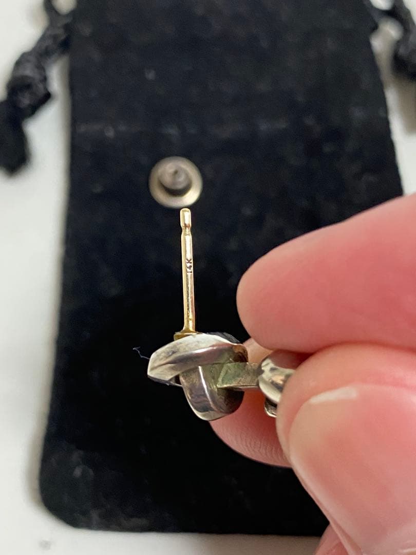 希少　クロムハーツ ピアス右　I heart you knot　インボイス原本