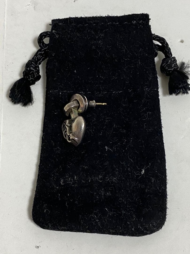 希少　クロムハーツ ピアス右　I heart you knot　インボイス原本