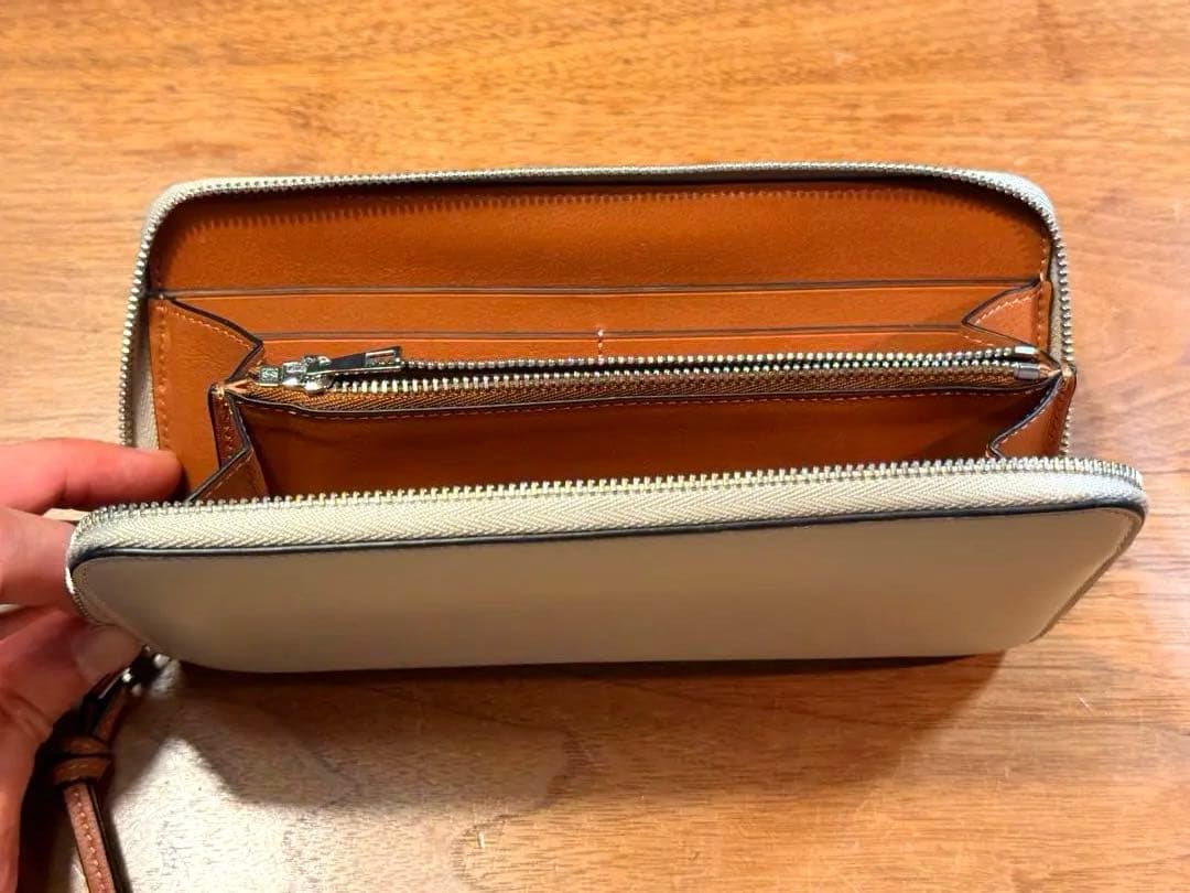 LOEWE ロエベ　長財布　ラウンドファスナー　ウォレット　美品　グレージュ